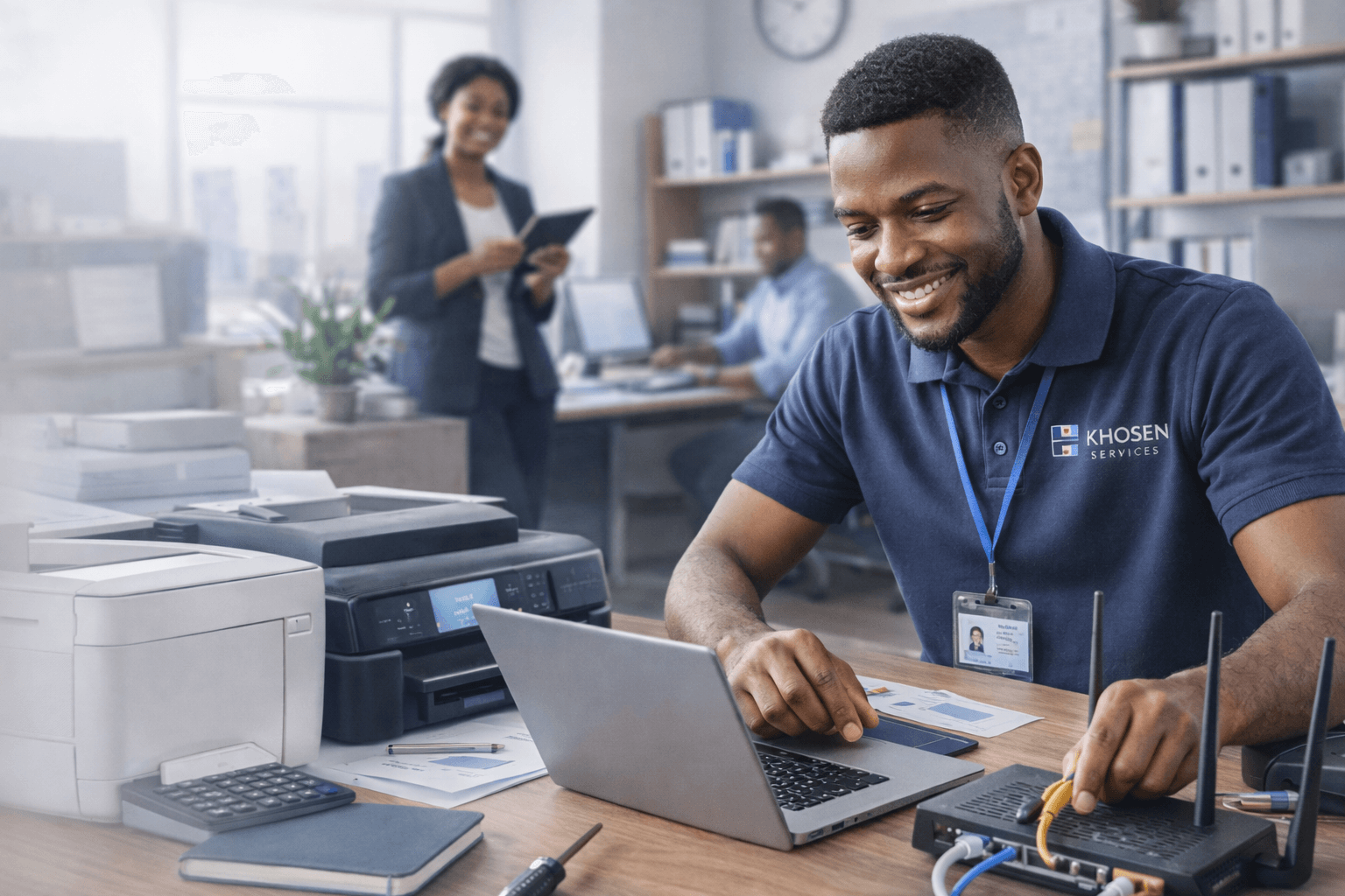 Khosen technicians at work